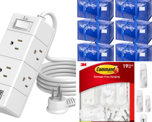 dorm essentials!! cover photo collage