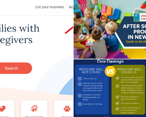 Wellbeing and care facilities cover photo collage