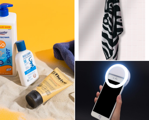 An insta girlies Beach Bag Must Haves 🏖️🌊 cover photo collage