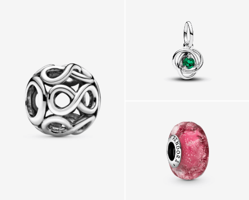 Pandora charms cover photo collage