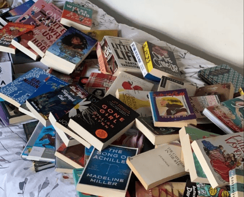 Book lovers cover photo collage