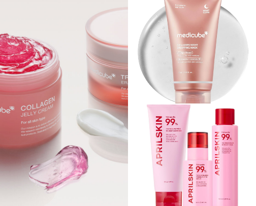 Glow Boosting Skincare Essentials cover photo collage