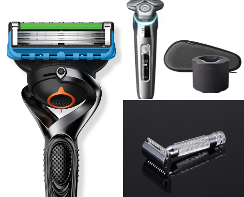 Shaving Essentials for Men– Smooth, Comfortable & Stylish" cover photo collage