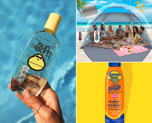 Beach Trip Must Haves cover photo collage