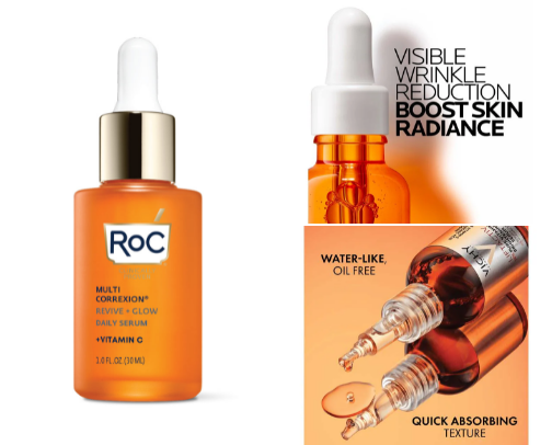 Dermatologist recommended products for clear glowy skin, part 2: vitamin C cover photo collage