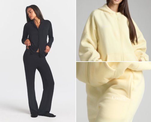 closet staples for the chíc girl in her comfy and cozy era cover photo collage