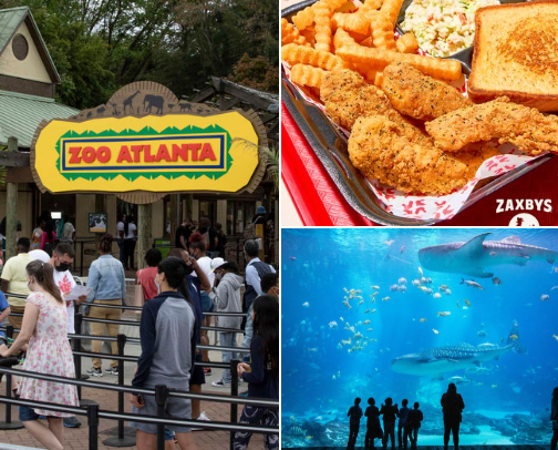 My recommend places to visit here in Atlanta Ga cover photo collage