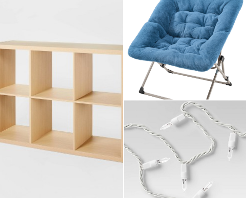 Dorm Essentials for College Students - furniture, space saving, and cute themes/accesories 💛 cover photo collage