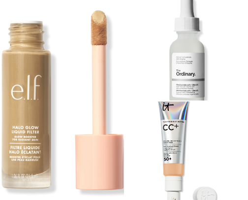 My favorite skincare and makeup products! cover photo collage