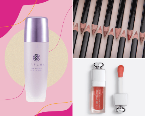 Clean girl aesthetic makeup products!  💄 cover photo collage