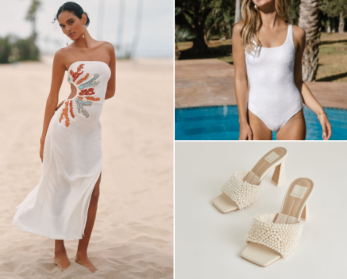 A Bride’s Beach Bachelorette Packing List cover photo collage