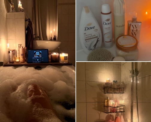Shower routine 🧼🫧 cover photo collage