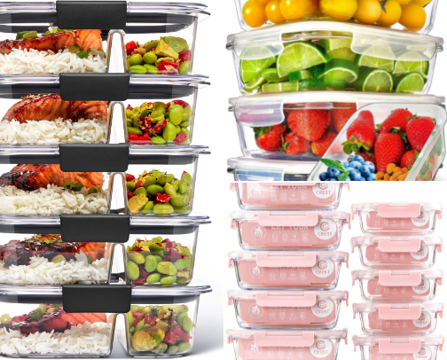 Top 10 Glass Meal Prep Containers to Buy for Easy Food Storage cover photo collage