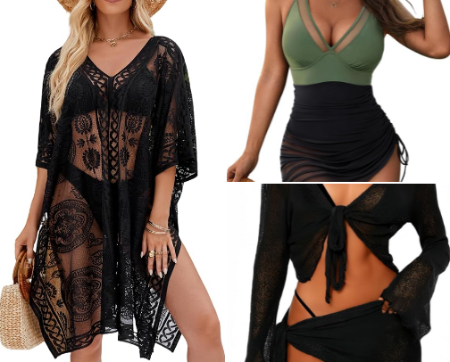 Chic Swimsuits & Beach Cover-Ups cover photo collage