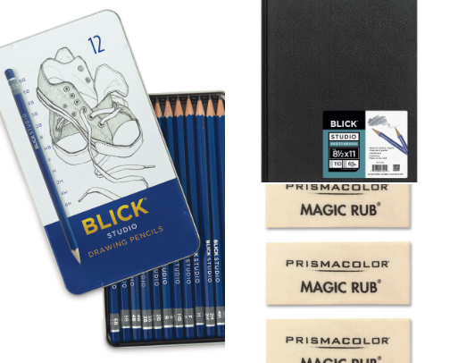 Drawing Essentials for Total Beginners cover photo collage