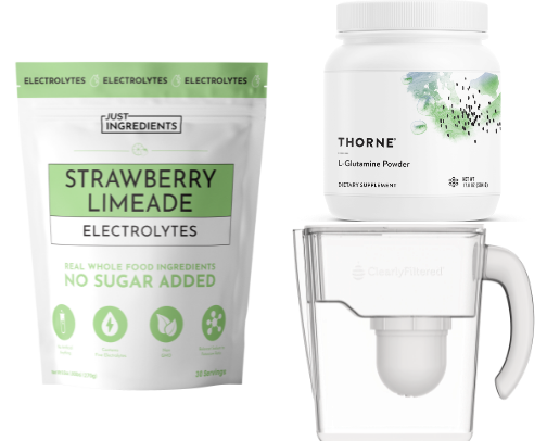 Low tox + wellness items for a healthier lifestyle cover photo collage