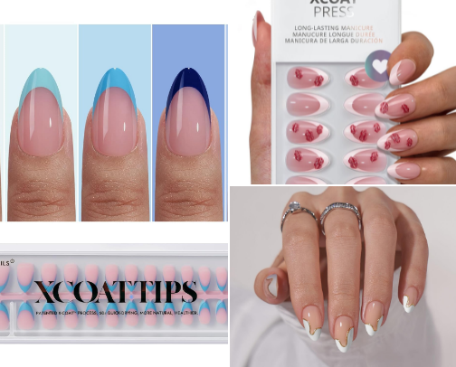 Stylish & Long Lasting Acrylics 😍 cover photo collage