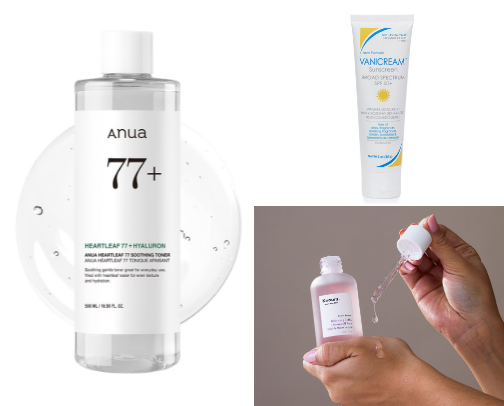 What my skin eats 🧴🍽️ cover photo collage