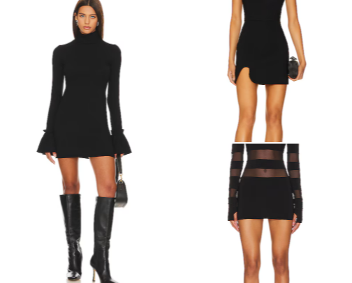 All Black [Short dresses] ◼️✨️ cover photo collage