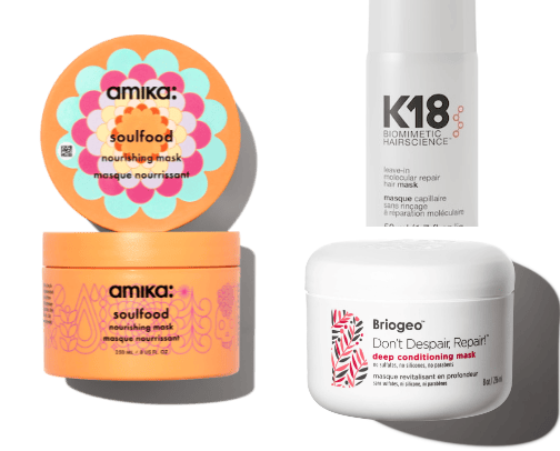 Hair products for damaged hair cover photo collage