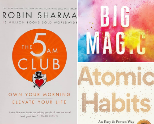 Books to inspire cover photo collage