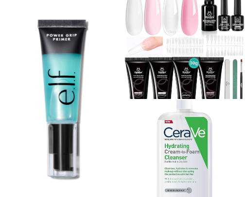 My go to nail products/ organizations cover photo collage