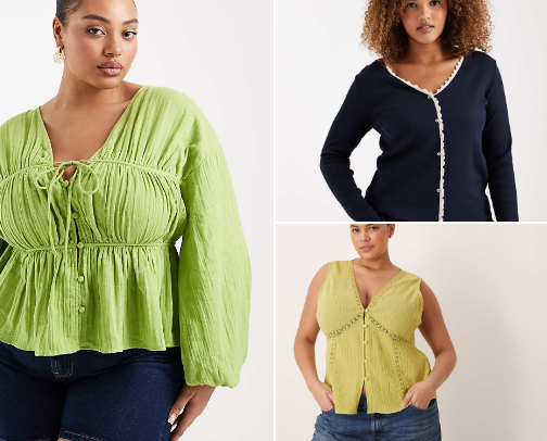 ASOS Femme Curvy Spring Edit Under $100 cover photo collage