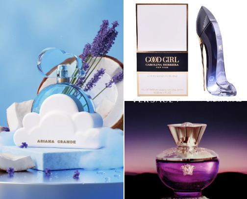Fragrances cover photo collage