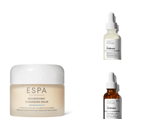 Beauty products cover photo collage