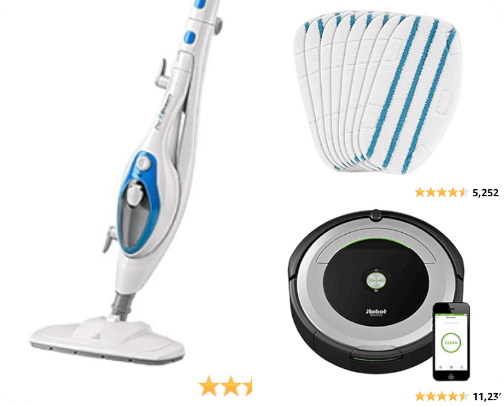 Cleaning tools cover photo collage
