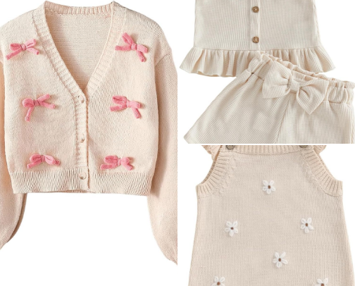 Aesthetic baby/ kids clothes cover photo collage