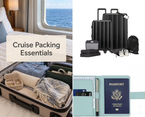 Cruise Packing Essentials at 65: Comfort, Organization & Clever Finds cover photo collage