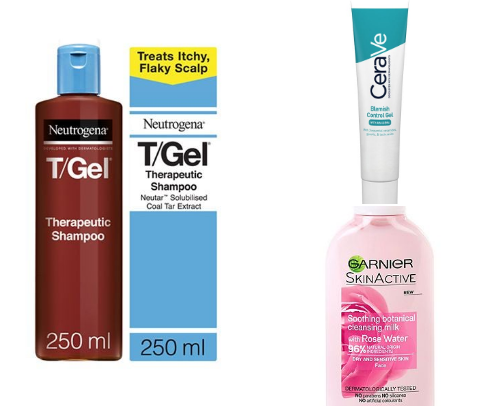 Skin care/hair care cover photo collage