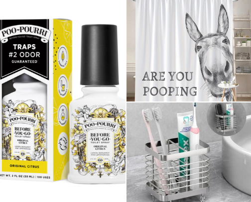 Bathroom essentials cover photo collage