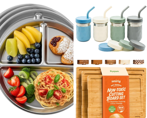 Low Toxic kitchen items cover photo collage