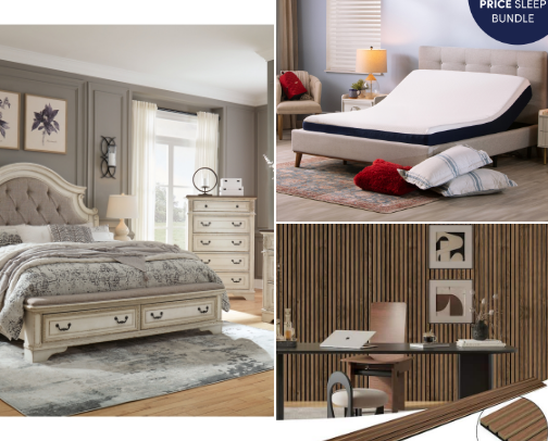 Beds and frames cover photo collage
