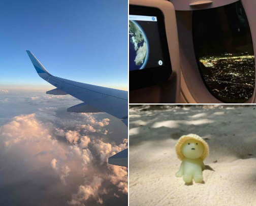 how to survive a long haul flight IN ECONOMY ✈️🌍 cover photo collage