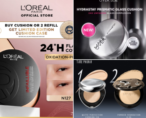 Top Chusion for make up 🤍 cover photo collage