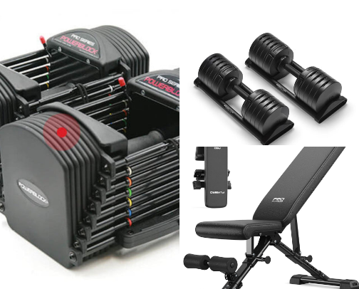 Best Fitness Equipment for Building Muscle at Home cover photo collage
