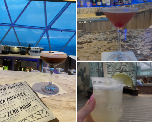 drink up ✨🛳️ my go to royal caribbean cocktails cover photo collage