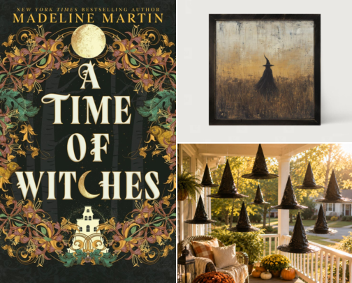 Bookish Halloween Witches Gift Guide cover photo collage