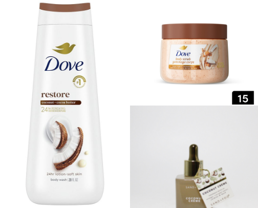 Coconut Body care must have cover photo collage