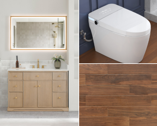 My Spa bathroom cover photo collage