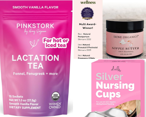 Breastfeeding Baby and the things that will make it easier! cover photo collage