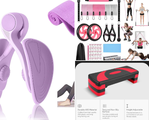 No Gym today At-Home Workout & Fitness Favorite Finds cover photo collage