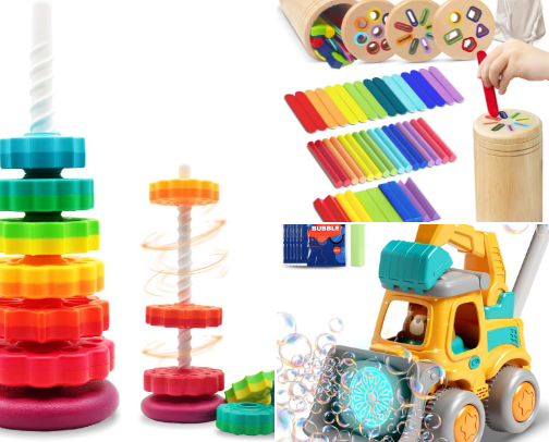 Tried and true baby/toddler toys! cover photo collage