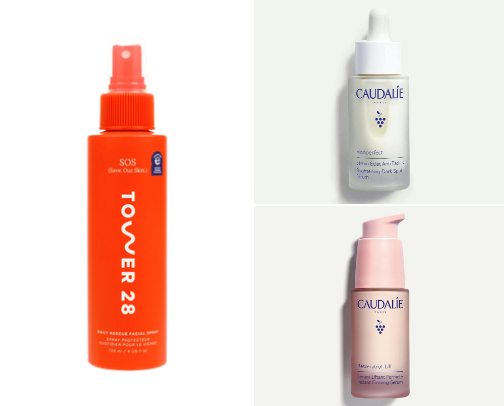 Skin care products for clear & glowy skin 🫧 cover photo collage