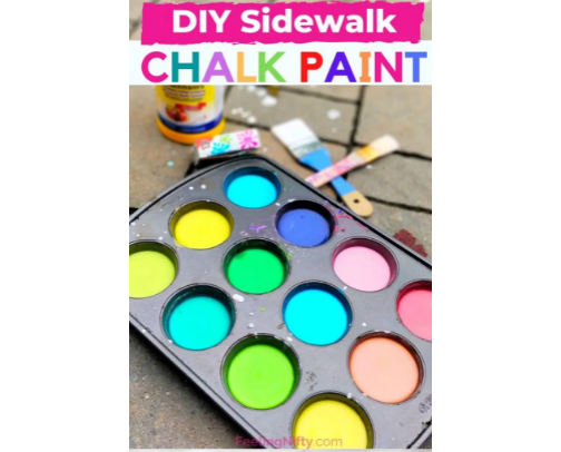 DIY Sidewalk Chalk cover photo collage