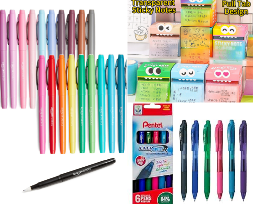 stationary galore ! cover photo collage