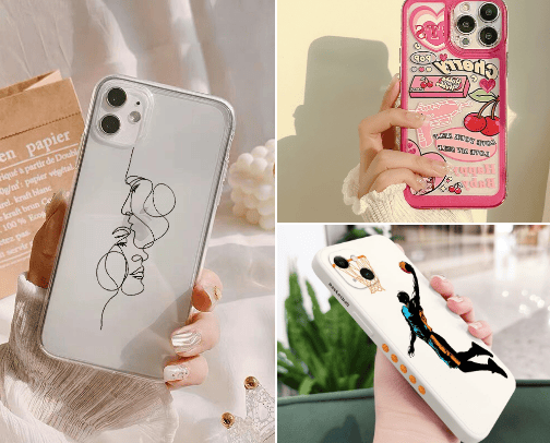 Phone accessories cover photo collage